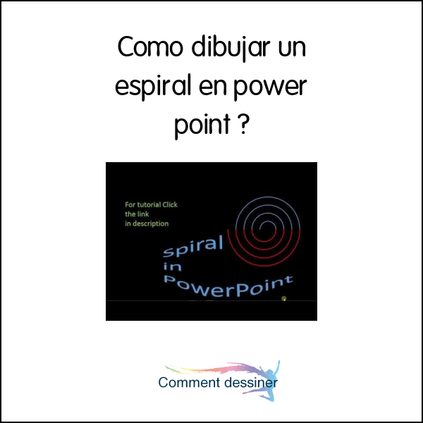 Como dibujar un espiral en power point